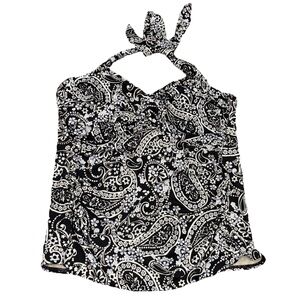 Miraclesuit Tankini Top Size 22 W Paisley Print